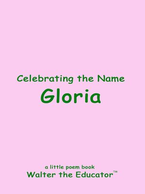 cover image of Celebrating the Name Gloria